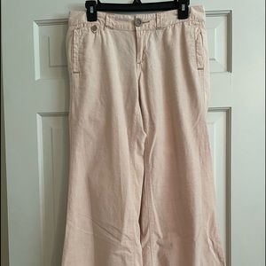 Anthropologie Pilcro and the Letterpress Pale Pink Linen Pants 27/4